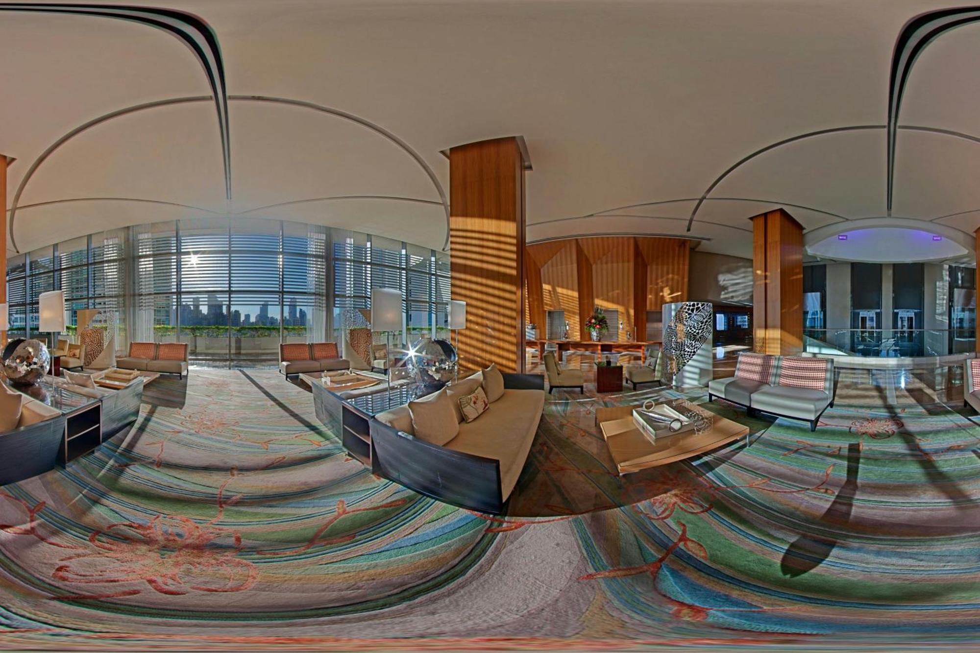 Jw Marriott Panama Hotel Exterior photo 360° panorama of the lobby of the hotel